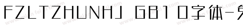 FZLTZHUNHJ  GB1 O字体字体转换